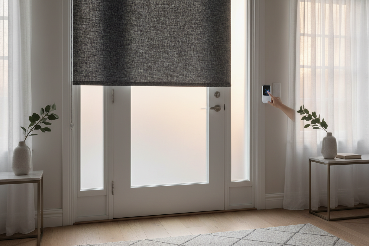 Privacy Instantly: Why I Smart-Enabled My Front Door Pull Down Shade