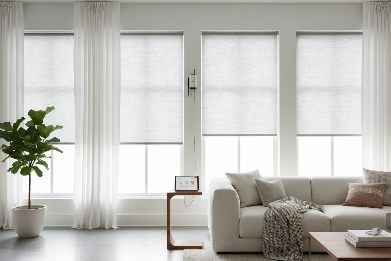 Smart Retrofit: Motorizing Your Vinyl Roller Blind Setup
