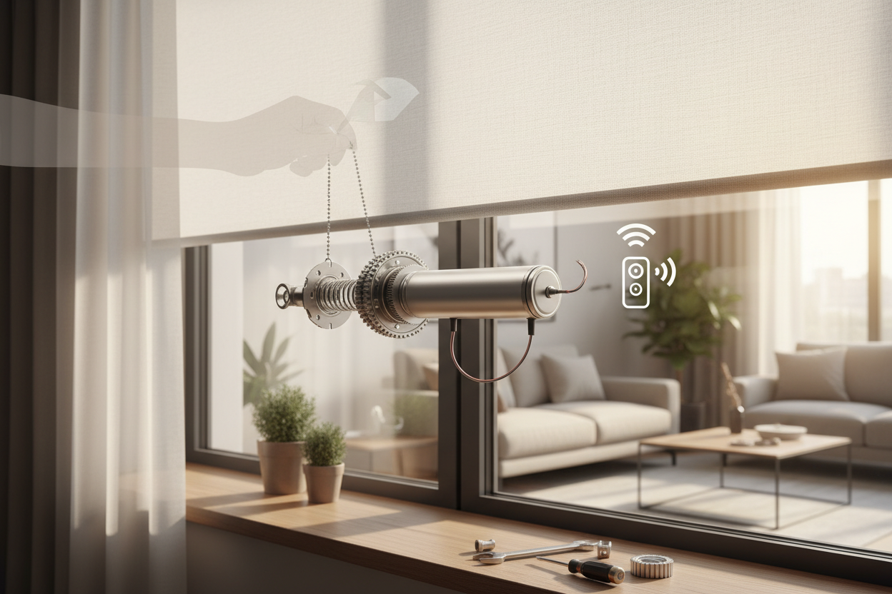 Springs vs. Motors: How Does a Roller Shade Work?