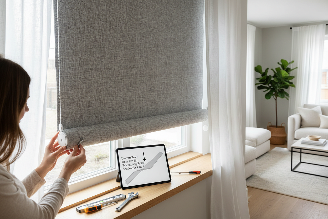 Uneven Roll? How to Fix Telescoping Roller Shades for Good