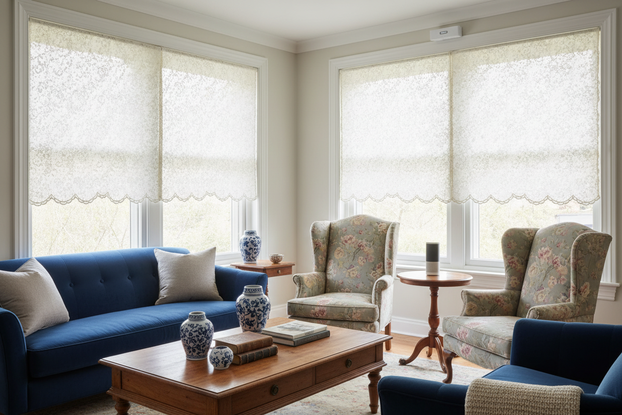 Vintage Look, Voice Control: Motorizing Lace Blinds