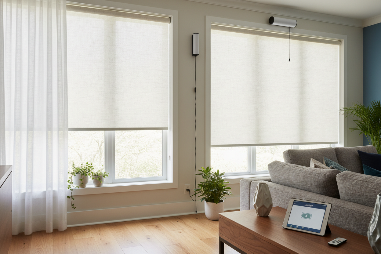 Levolor Blinds Roller Shades: Battery vs. Hardwired Power