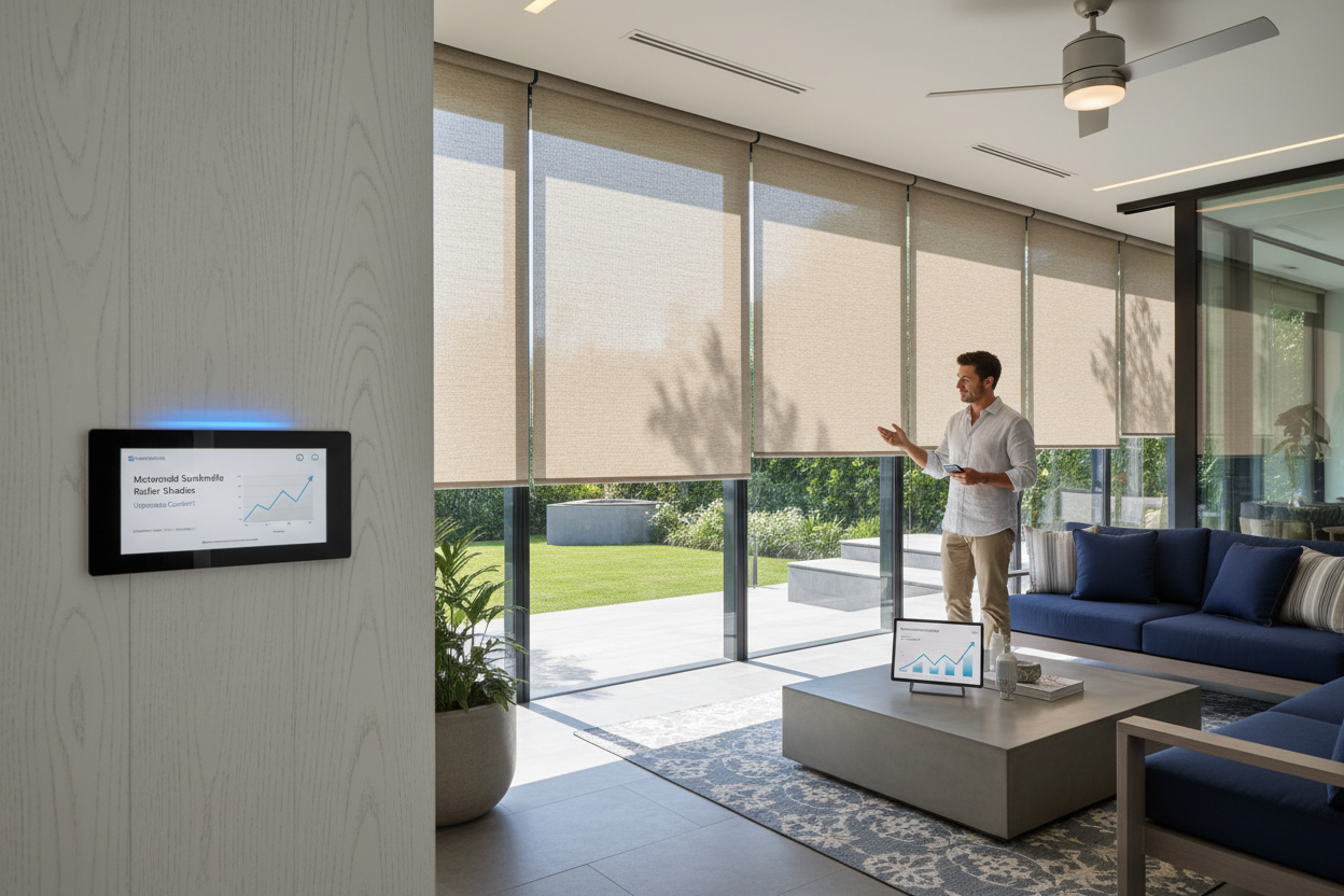 Smart Control: Why I Upgraded to Motorized Sunbrella Roller Shades