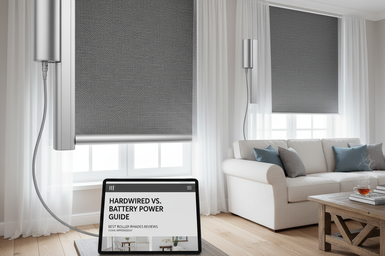 Best Roller Shades Reviews: Hardwired vs. Battery Power Guide