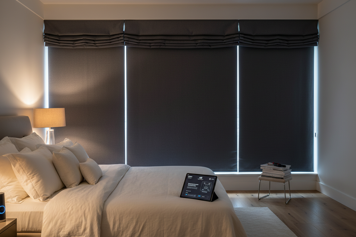 Perfect Sleep: Setting Up Motorized Blackout Roman Shades