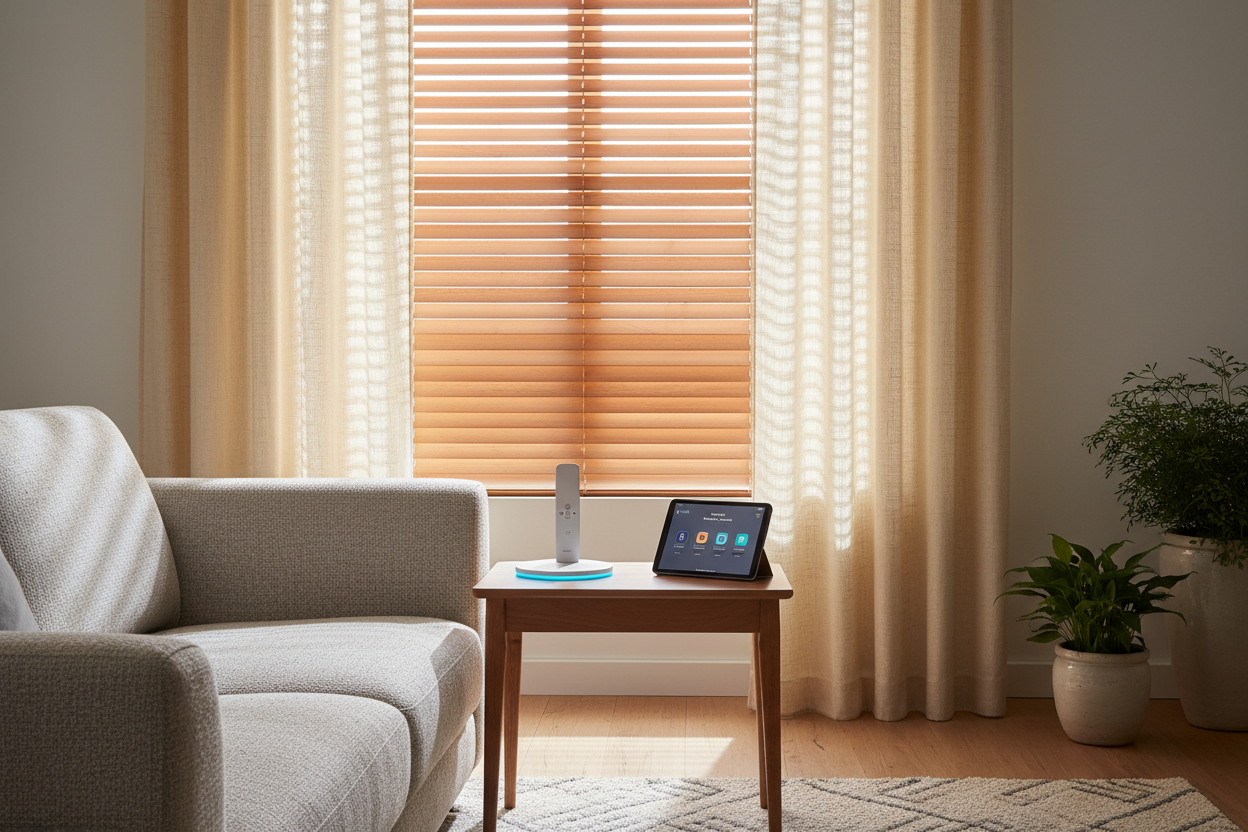 Smart Window Upgrade: Living with Motorized Faux Wood Blinds