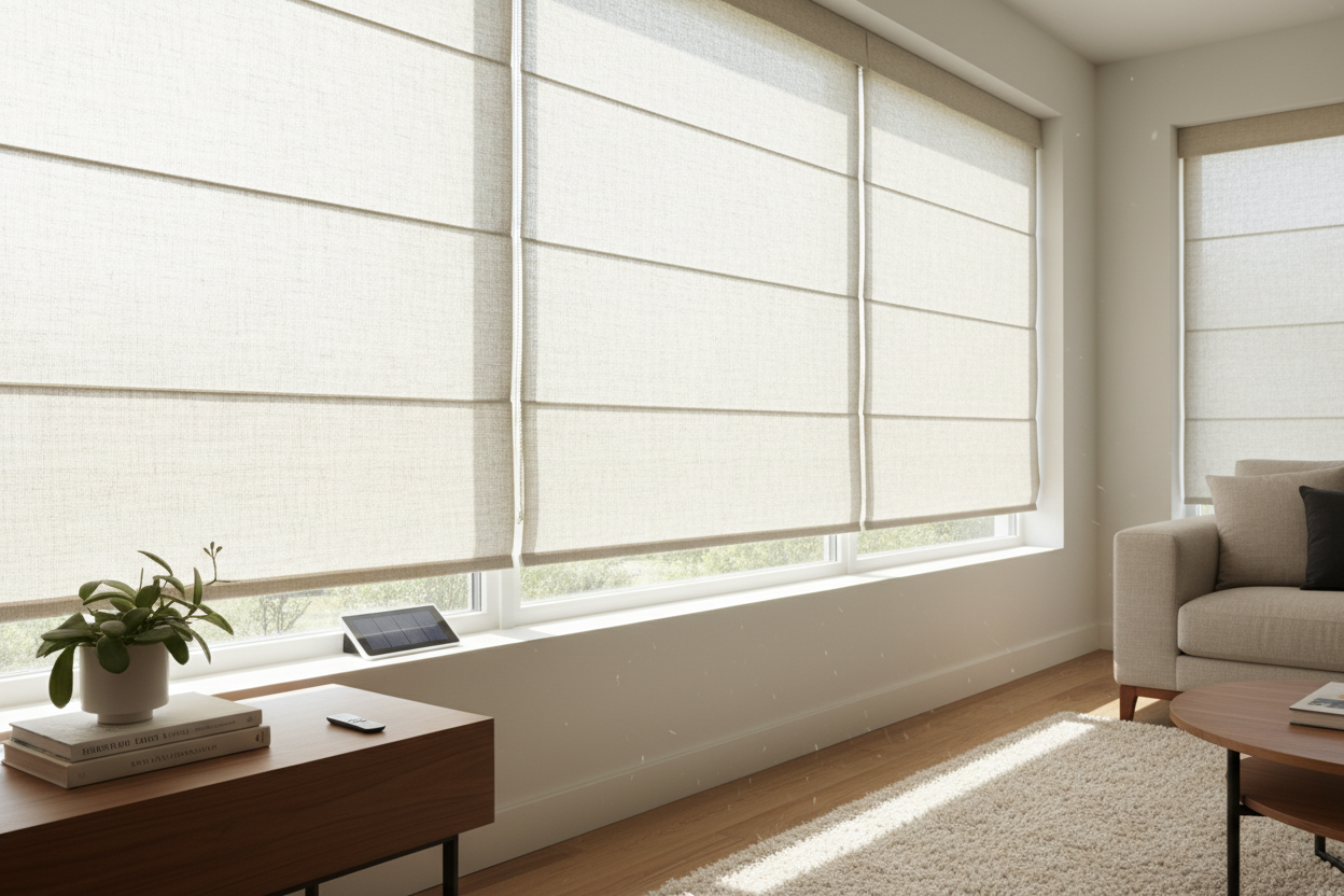 Solar Powered Motorized Blinds: The End of Charging Cables