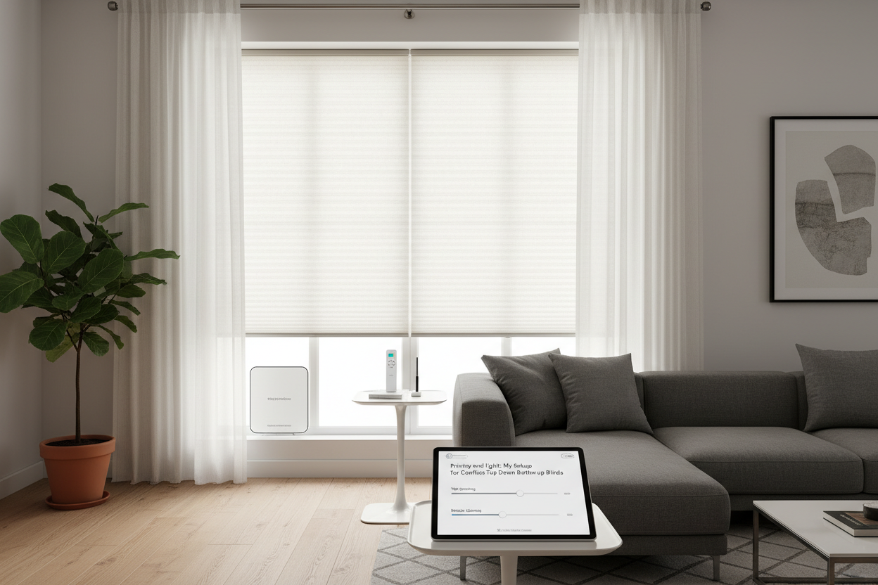 Privacy and Light: My Setup for Cordless Top Down Bottom Up Blinds