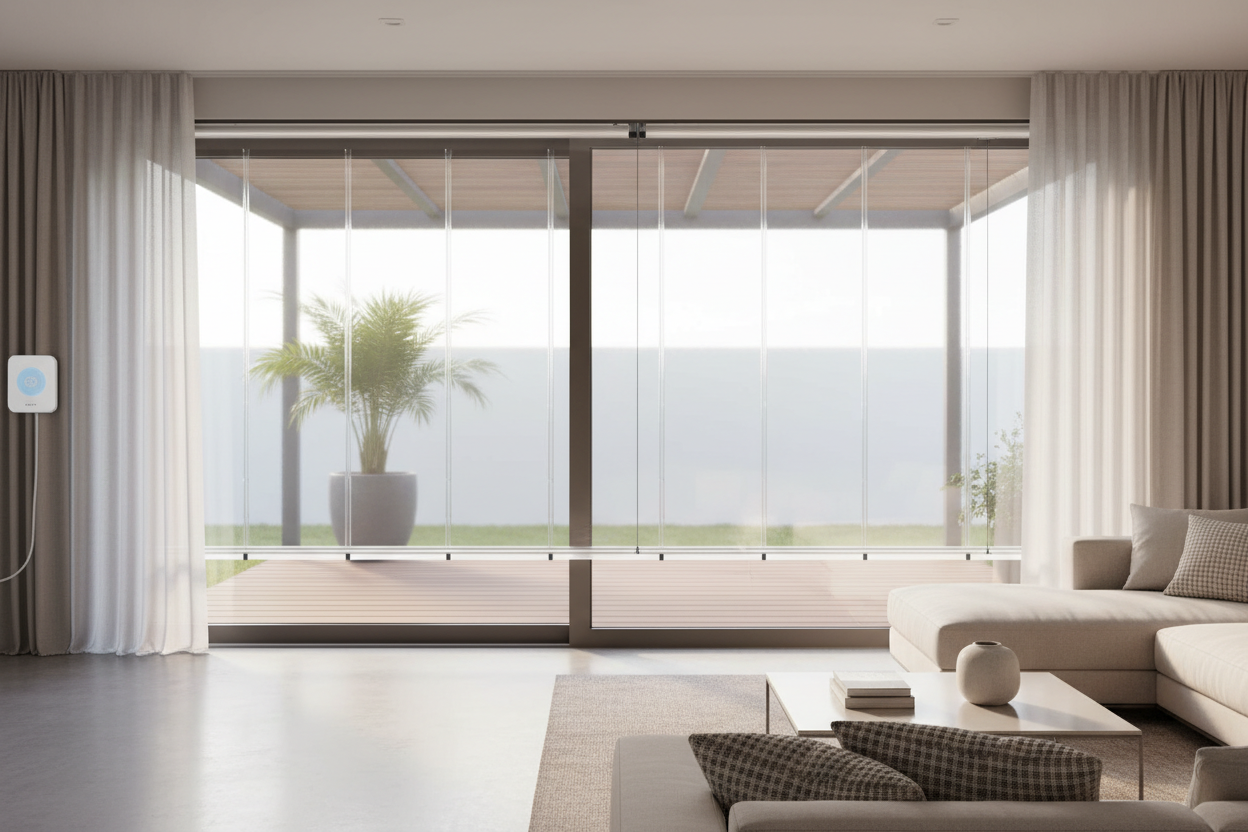 Wind Proofing: My Setup for Heavy Duty Clear Plastic Roller Blinds