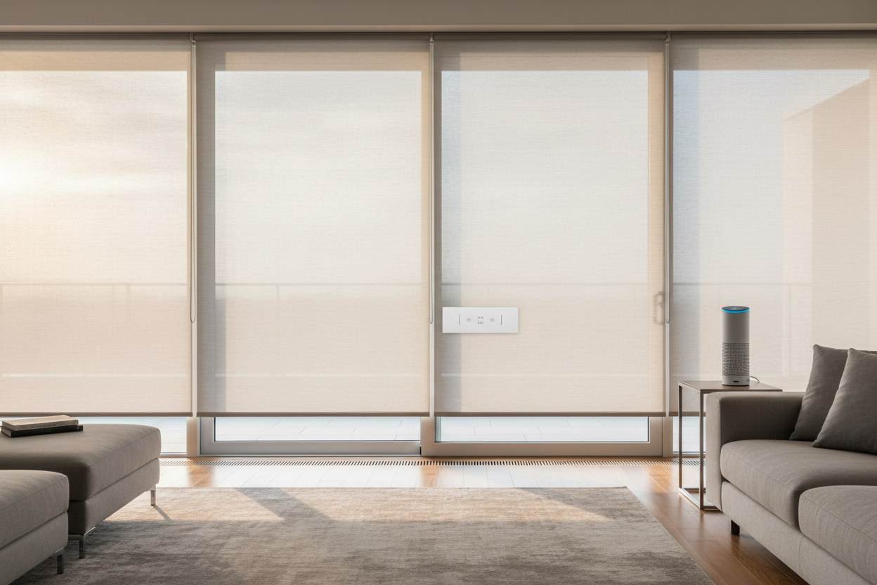 Do Roller Shades for Sliding Glass Doors Work with Alexa? My Setup