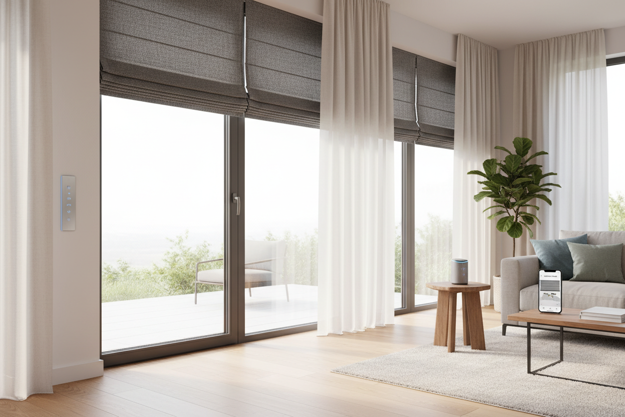 Smart Control: Retrofitting Blinds for Large Sliding Doors