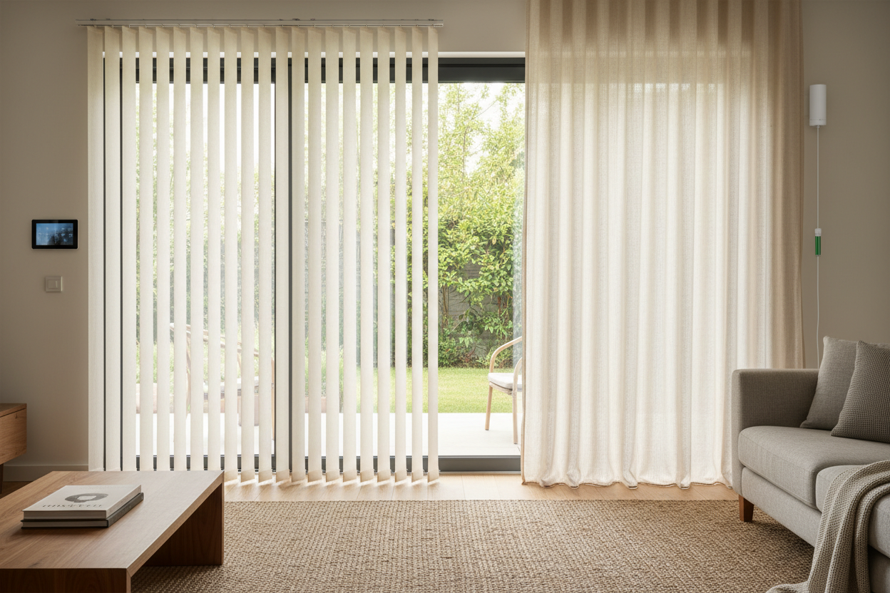 Blinds vs Curtains for Sliding Door: The Smart Retrofit Guide