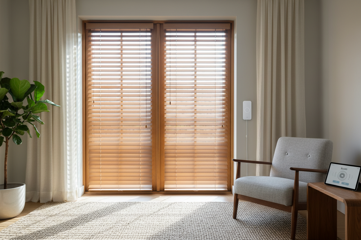 Smart Faux Wood Blinds for Sliding Doors: My Setup Guide