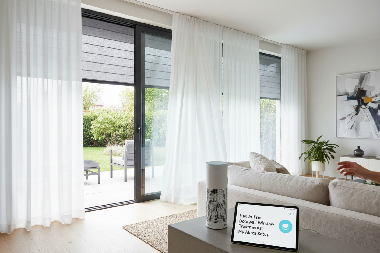 Hands-Free Doorwall Window Treatments: My Alexa Setup