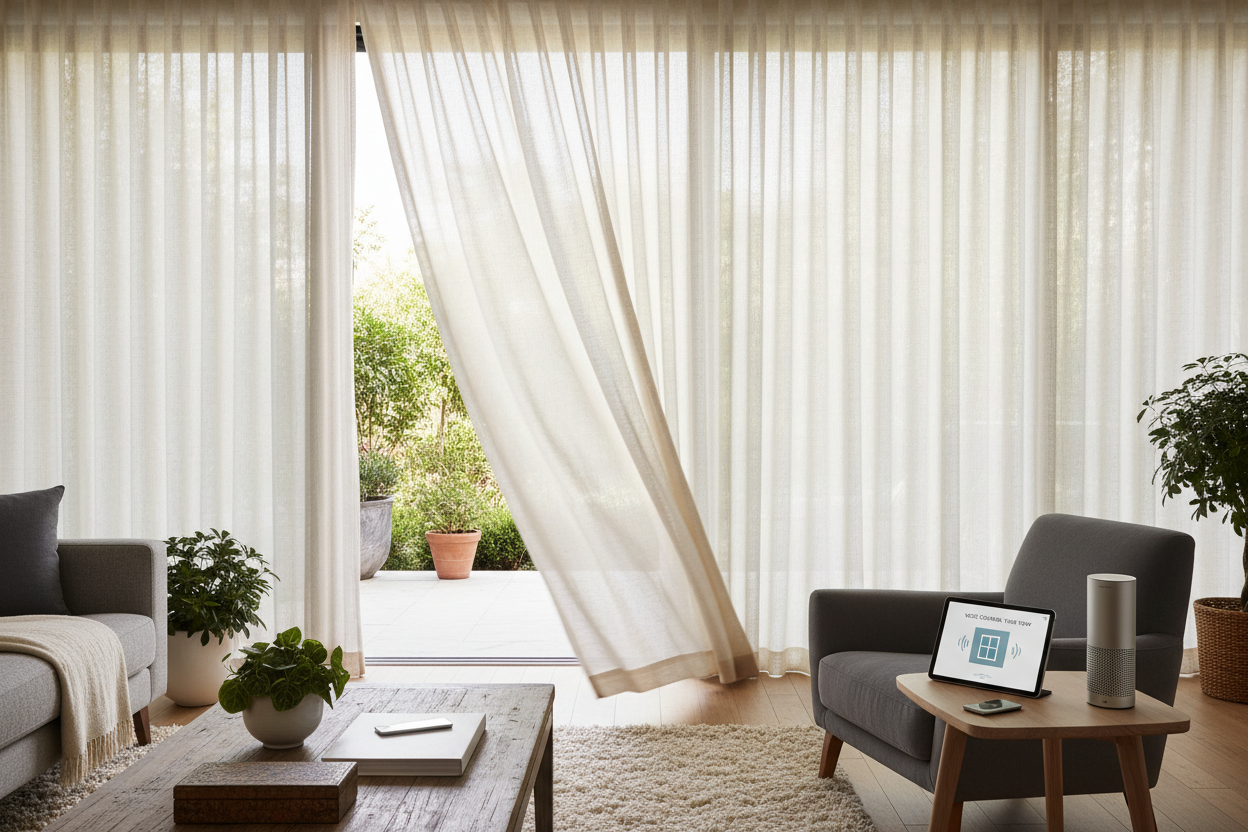 Voice Control Your View: Window Coverings for Sliding Patio Doors