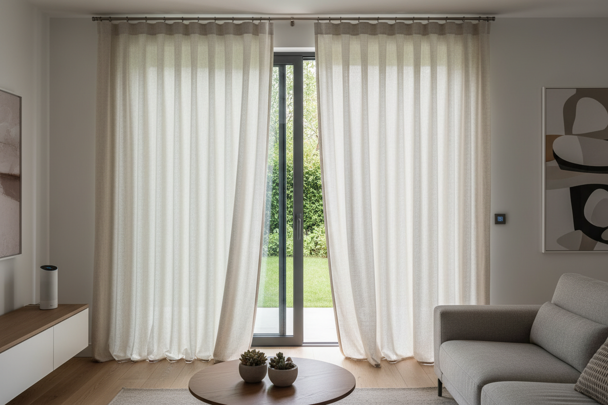Smart Glass Sliding Door Curtains: My Voice-Controlled Setup