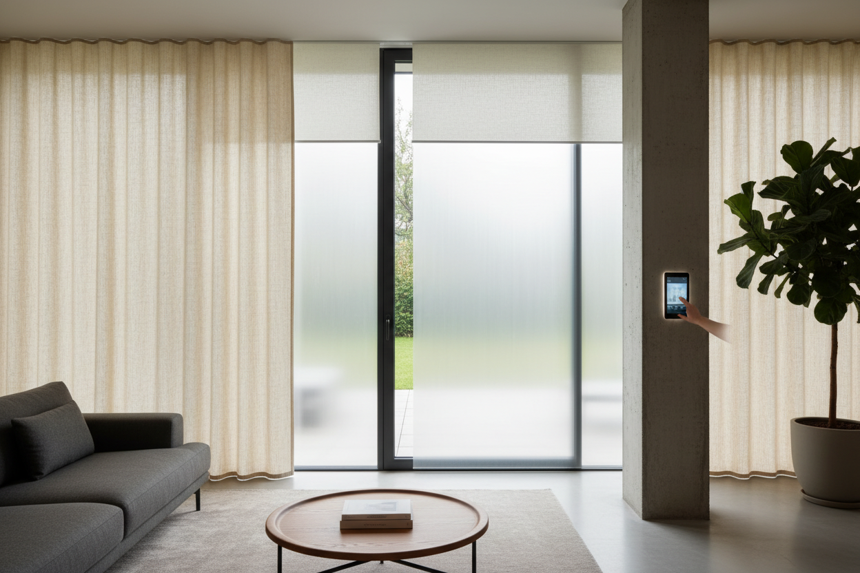 Instant Privacy: Smart Tech to Cover Glass Door