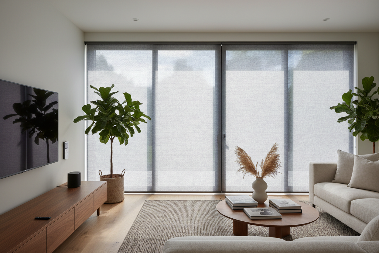 Control Glare: Smart Sliding Door Solar Shades Setup Guide