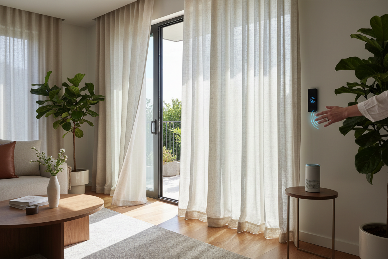 Voice Control Your Drapery Panels for Sliding Glass Doors: A Guide