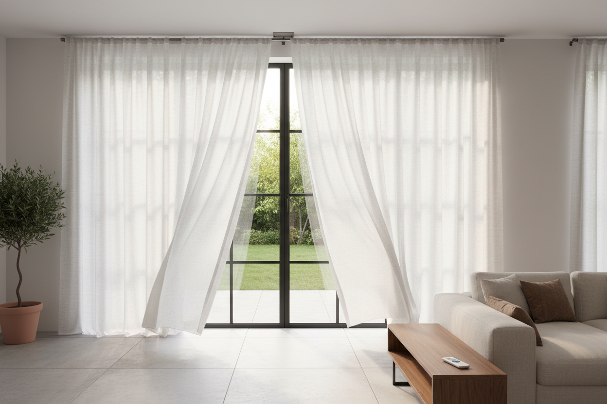 Wake Up to Sunlight: Smart Control for Window Curtains Sliding
