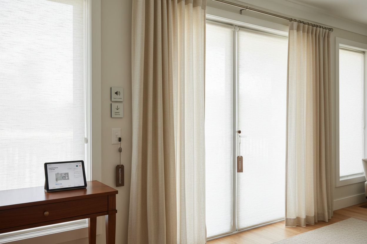 How to Cover Large Sliding Glass Doors with Smart Tech