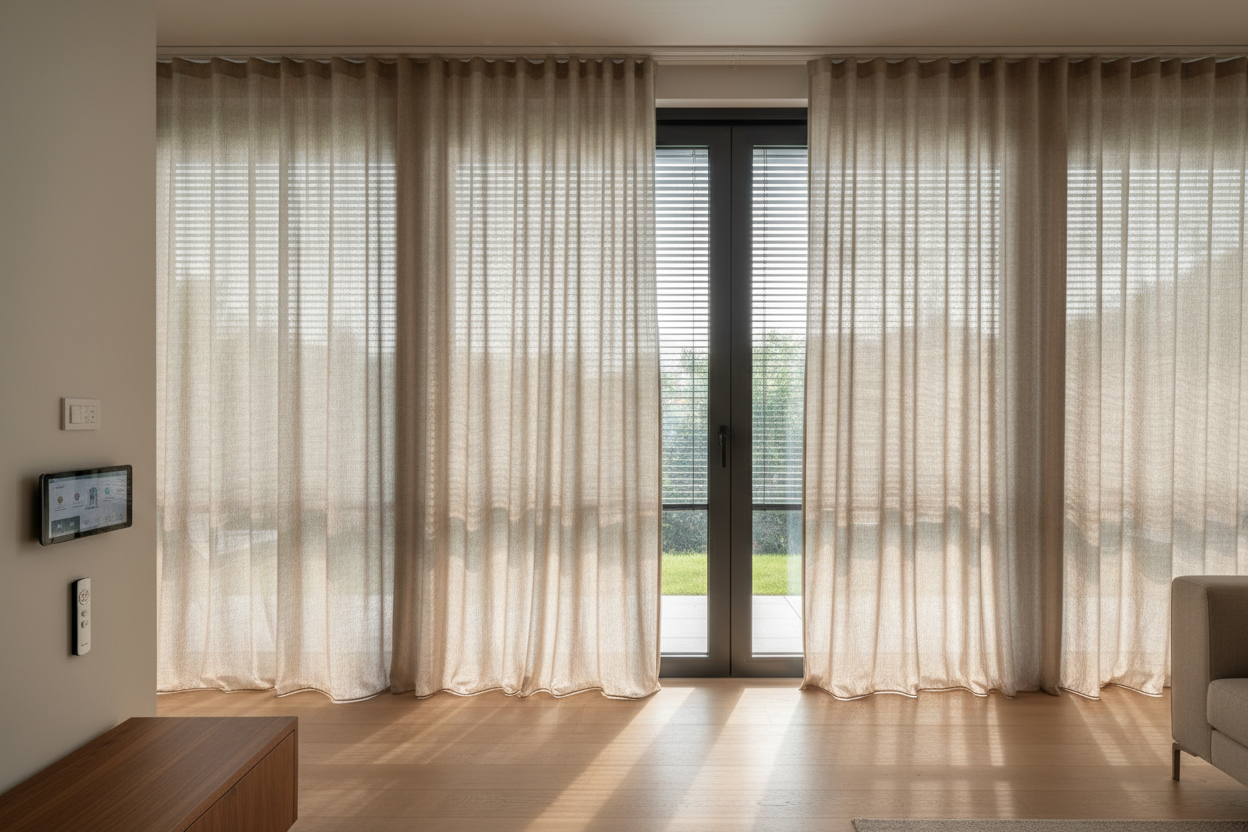 Motorizing Curtains for Big Sliding Doors: My Setup Guide