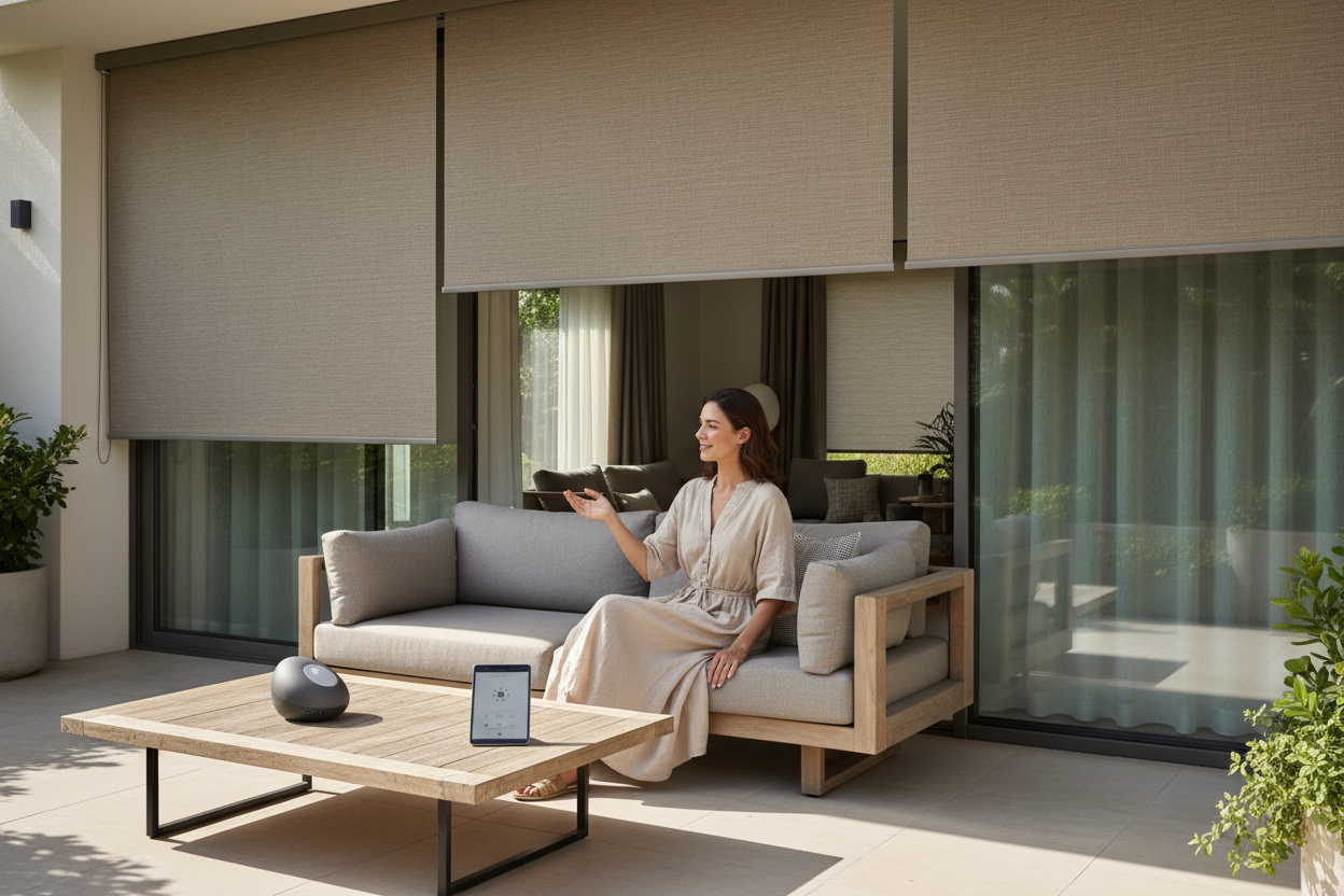 Smart Patio Blind Ideas: Managing Glare with Voice Commands