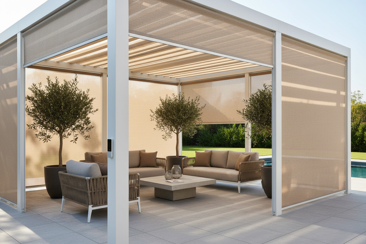 Smart Blinds for Pergola: Retrofitting Your Outdoor Space