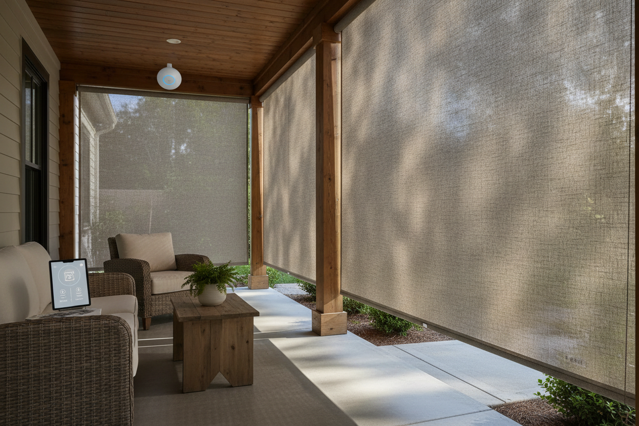Smart Porch Privacy Blinds: Alexa Control & Setup Guide