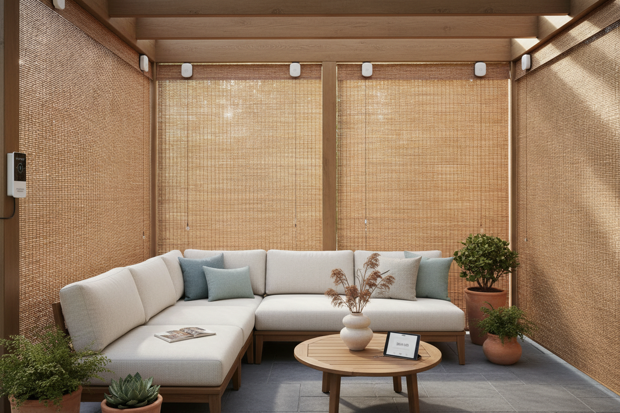Reed Blinds Outdoor: Adding Voice Control & Motors