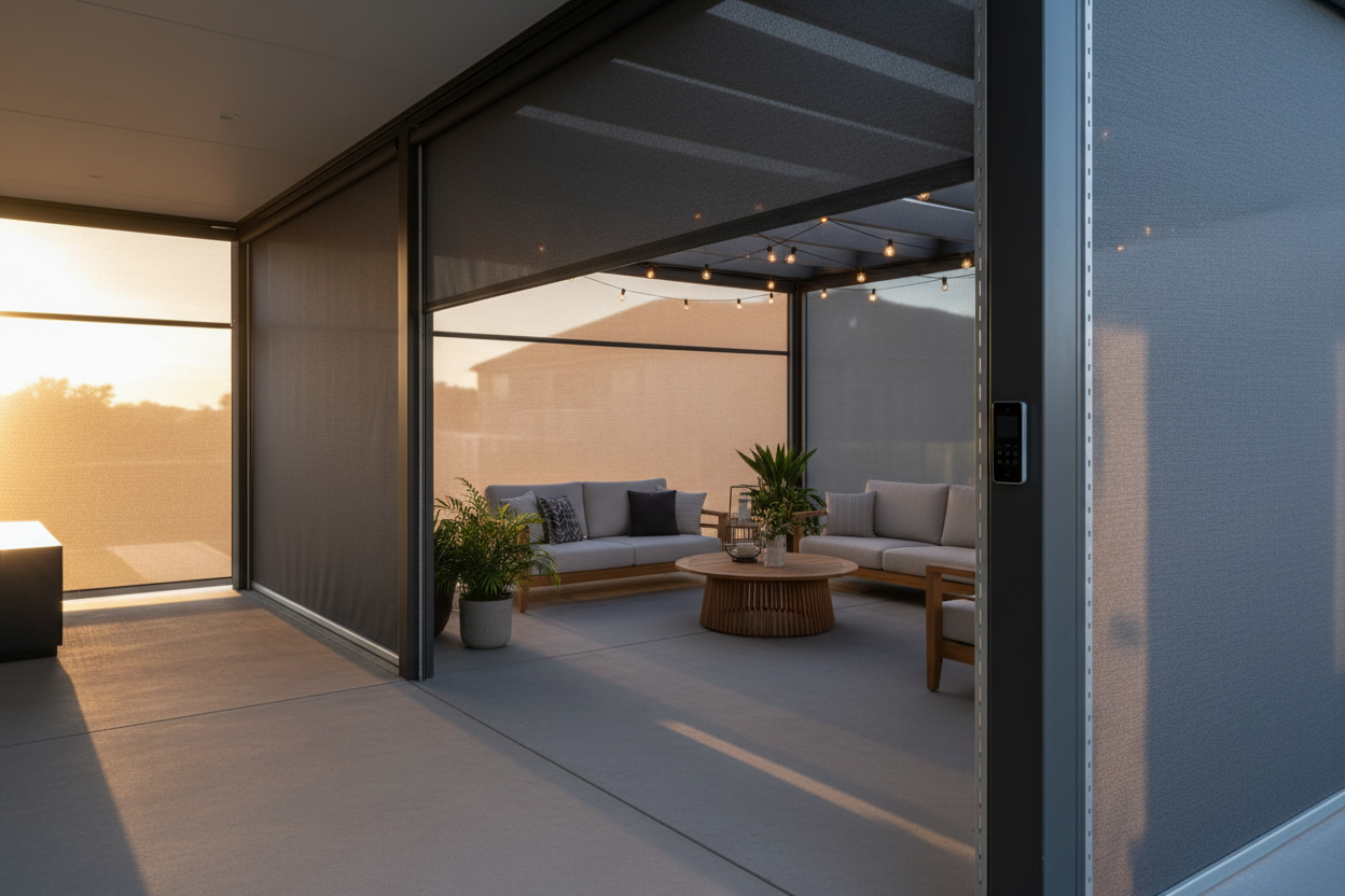 Wind Proofing My Patio: The Tech Behind Exterior Zipper Track Shades