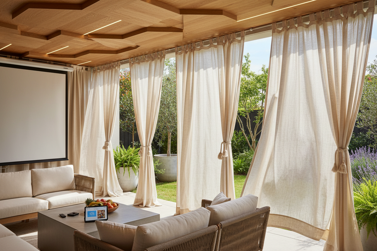 DIY Drop Cloth Curtains: The Smart Budget Patio Upgrade