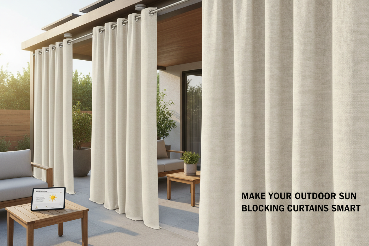 Make Your Outdoor Sun Blocking Curtains Smart: A Retrofit Guide