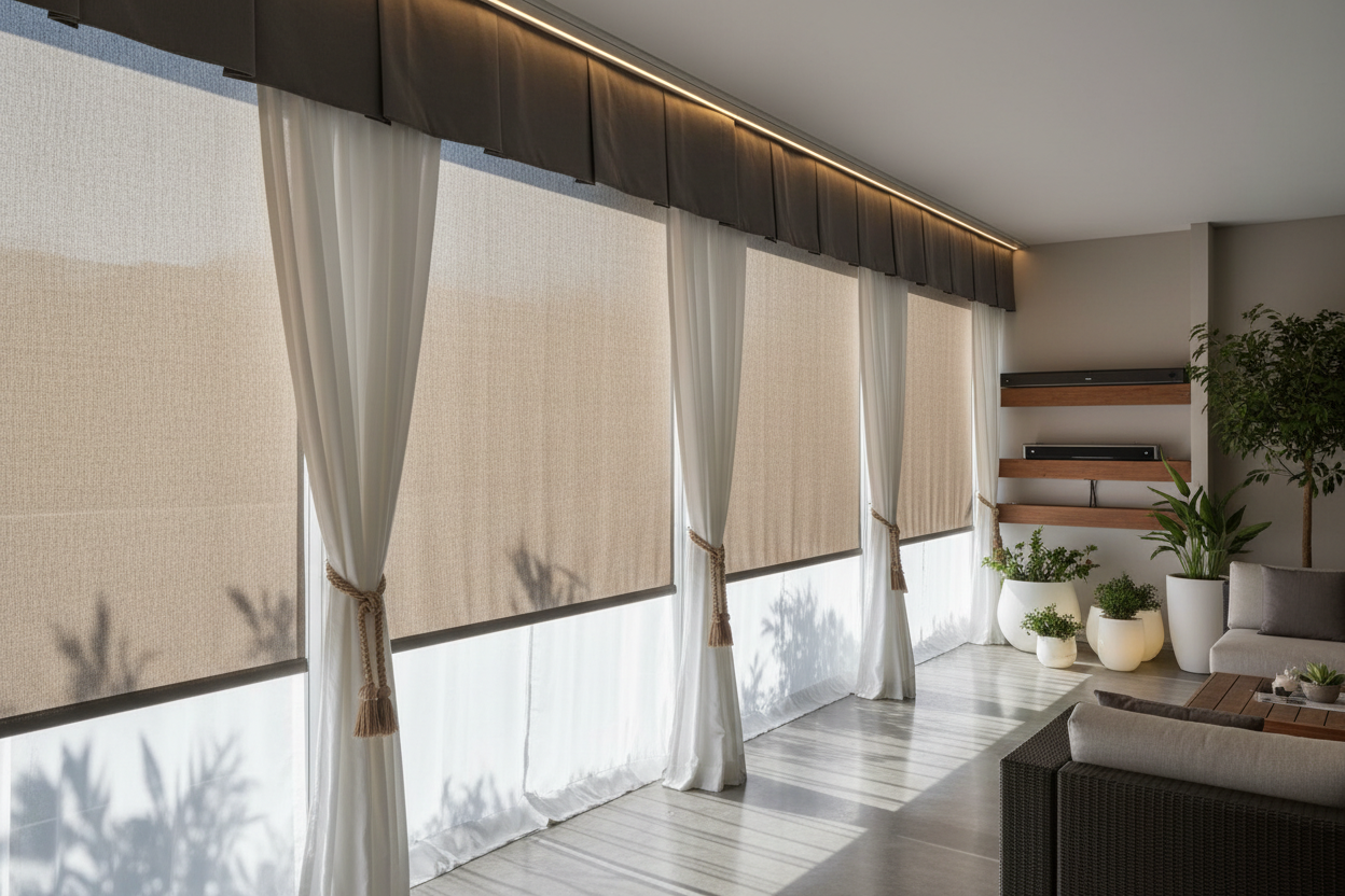 Smart Shading: Hiding Tech with an Outdoor Patio Valance