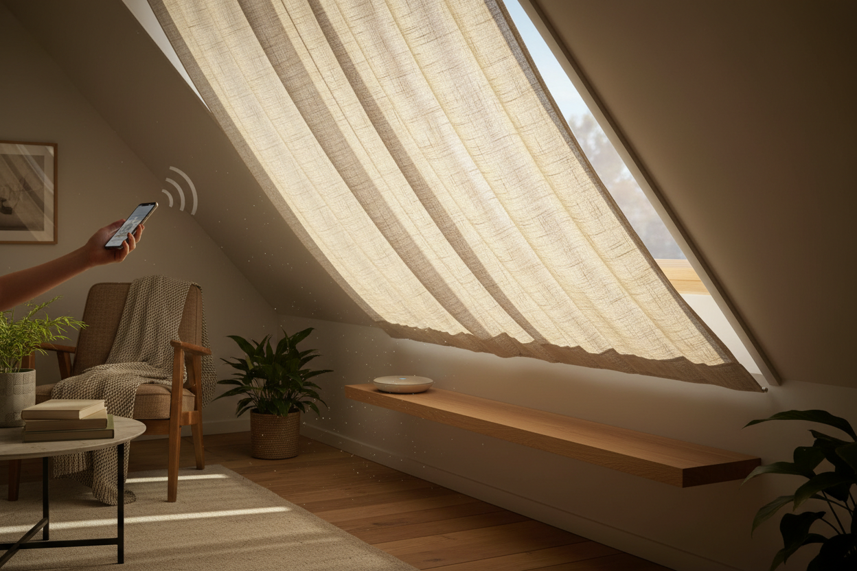Hard to Reach? Controlling Your Curtain for Roof Window by Voice