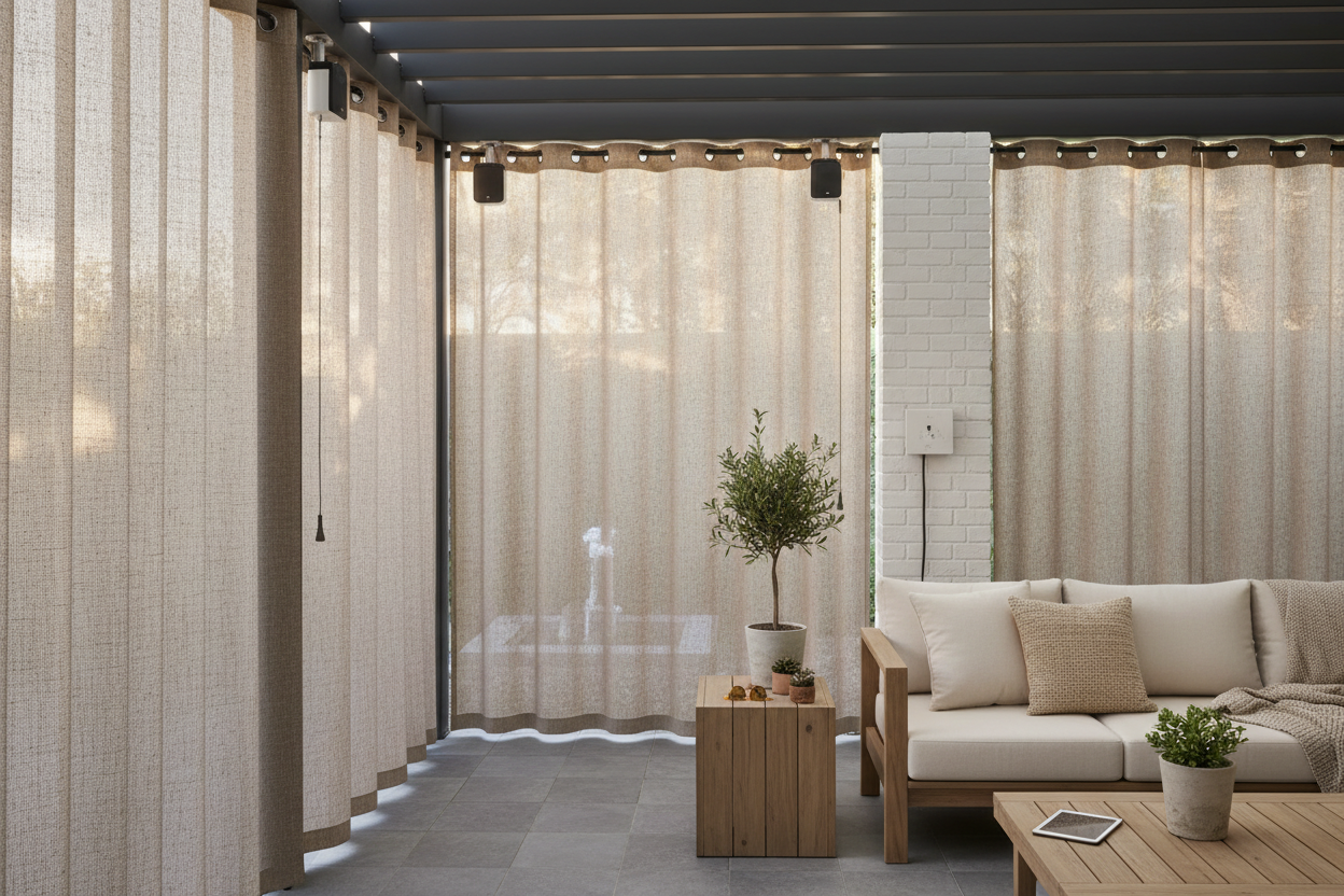 Smart Control for Shade Cloth Outdoor Curtains: My Retrofit Guide