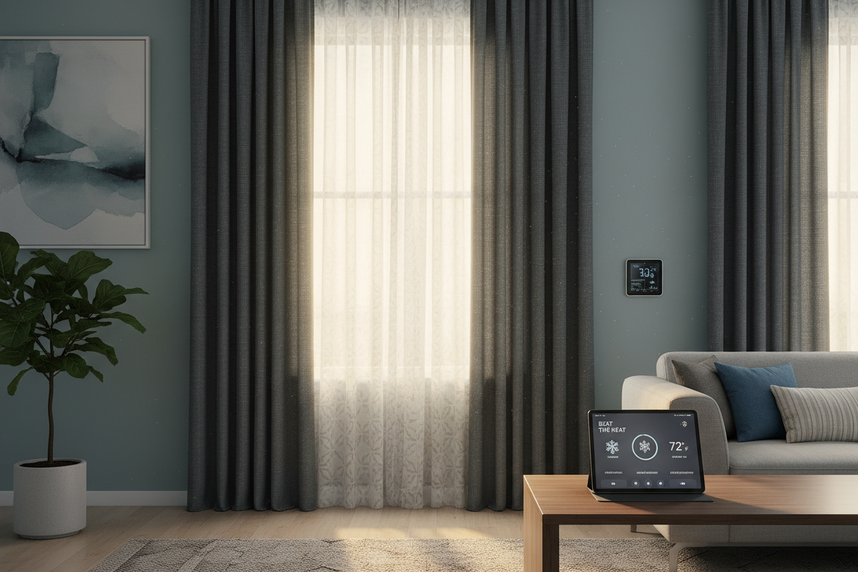 Beat the Heat: Using Smart Curtains to Cool a Room