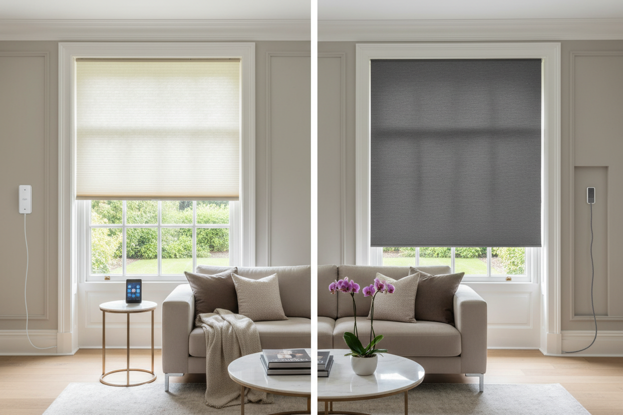 Window Shades and Blinds Ideas: Battery vs. Hardwired