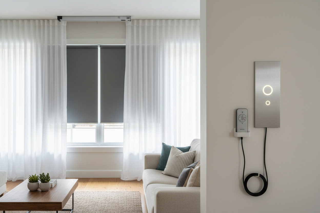 Motorized Shades Blinds Curtains: Battery vs. Hardwired Guide – Weffort