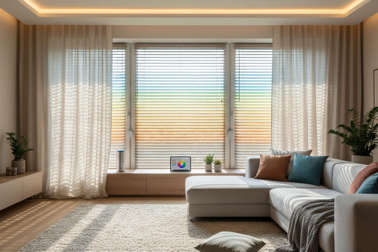 Mood Lighting Solved: My Setup with Colorful Blinds