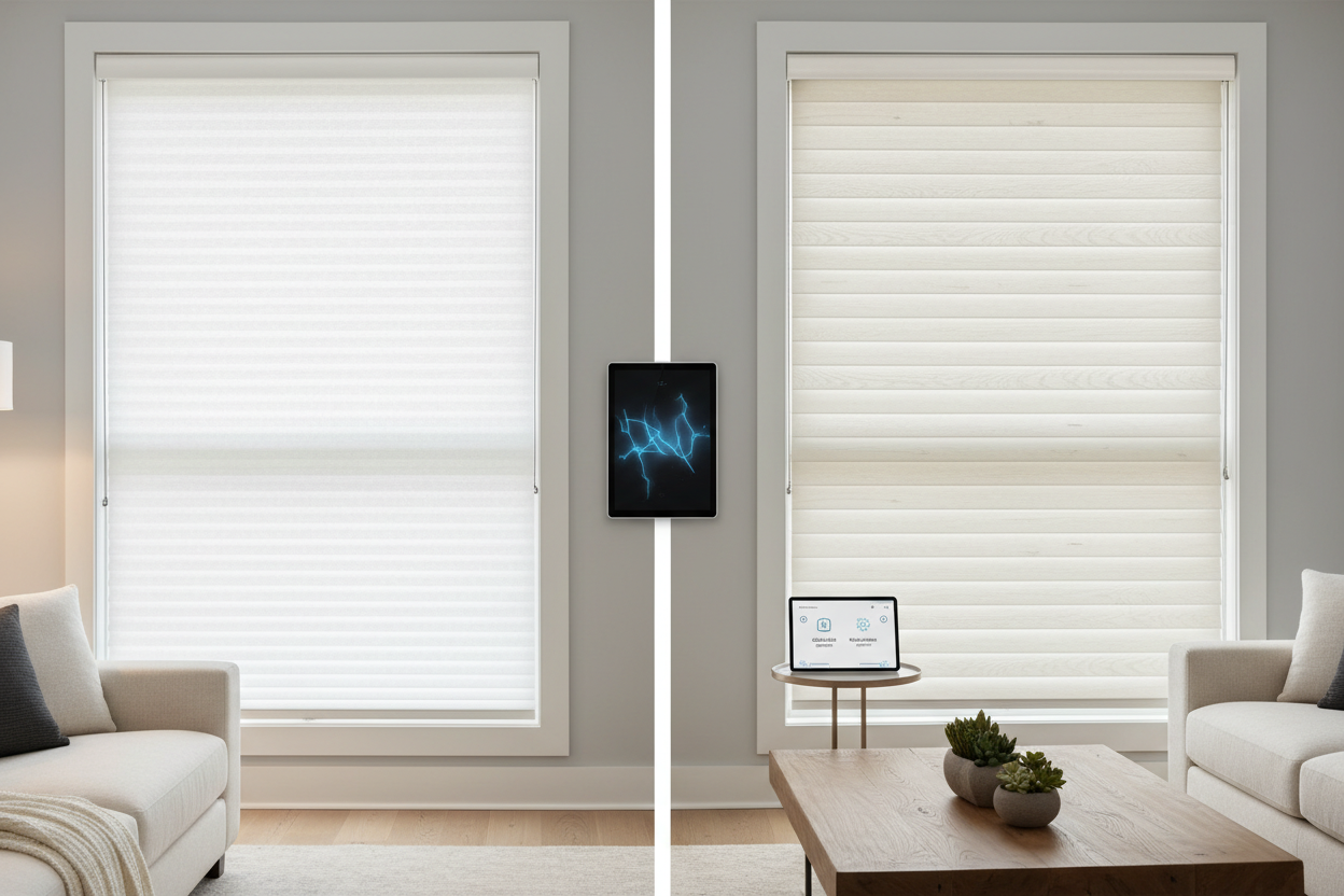Cellular Blinds vs Faux Wood: Which Automates Better?