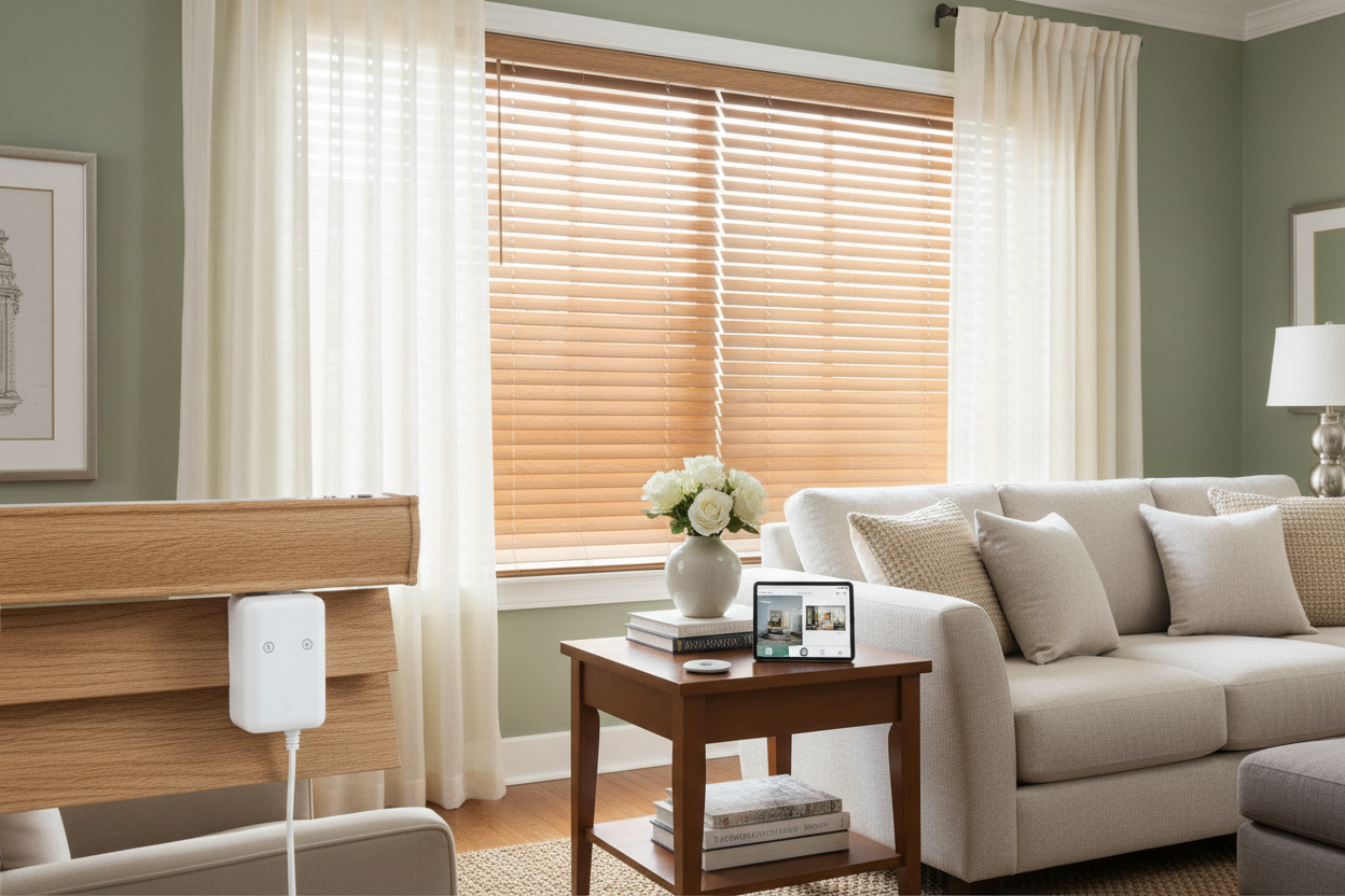 Automating Faux Wood Blinds 35 x 48: A Retrofit Guide