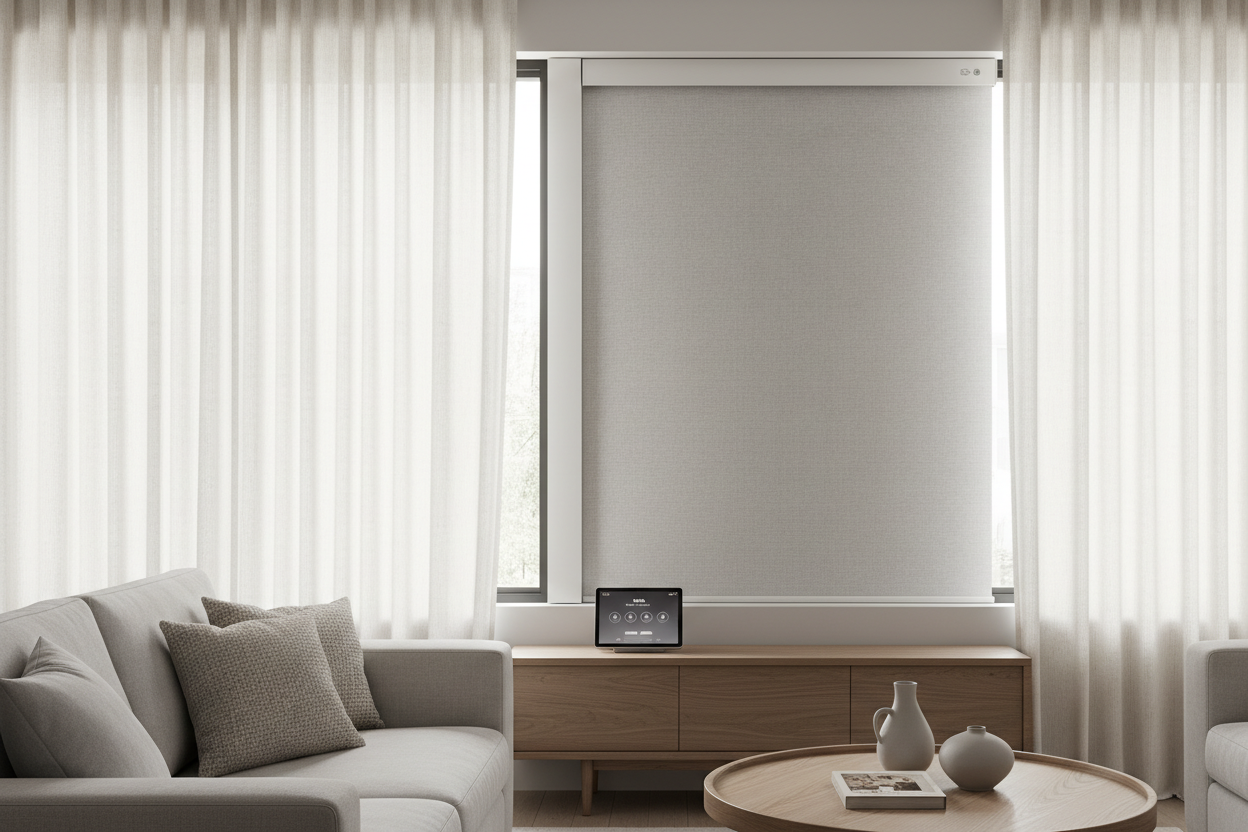 Smart Window Blinds Cover: A Clean Look for Retrofit Motors