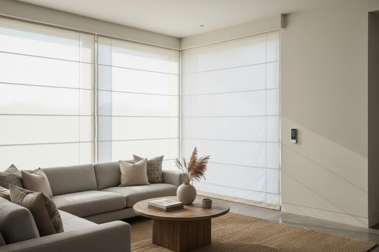 Smart Blinds for L Shaped Windows: Solving the Corner Gap