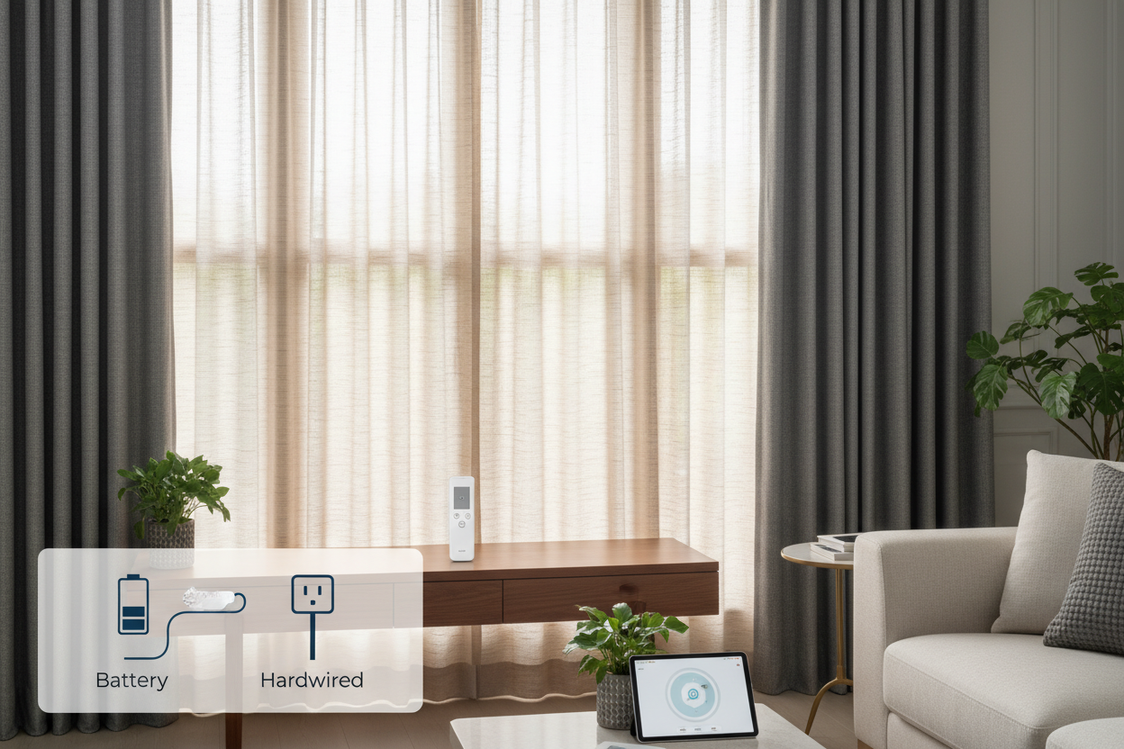 Smart Shading: Battery vs. Hardwired Remote Control Blind Guide