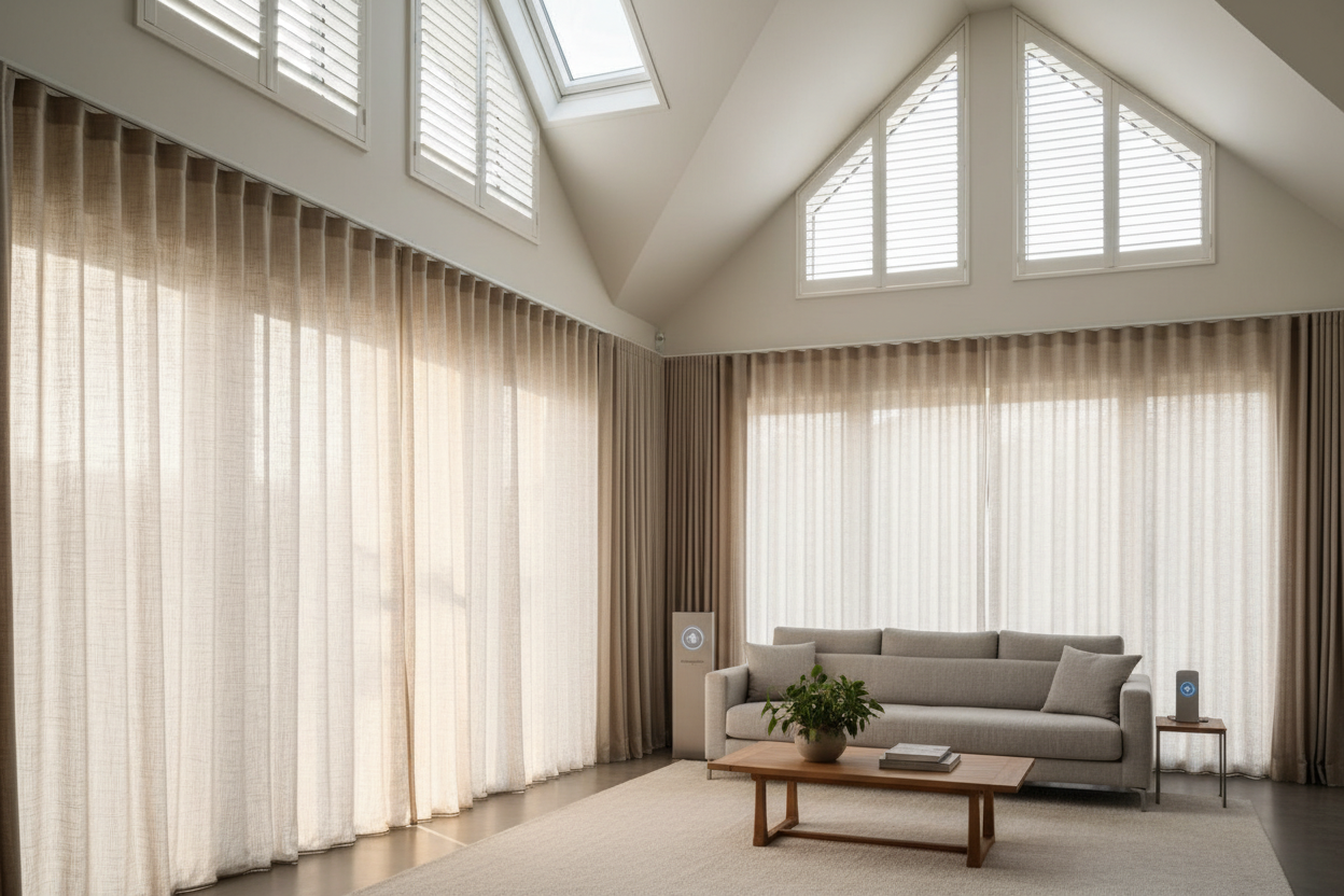High Ceilings? Control Shutters for Skylights by Voice