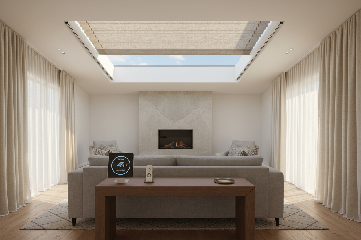 Effortless Sky Views: Smart Control for Skylight Covers