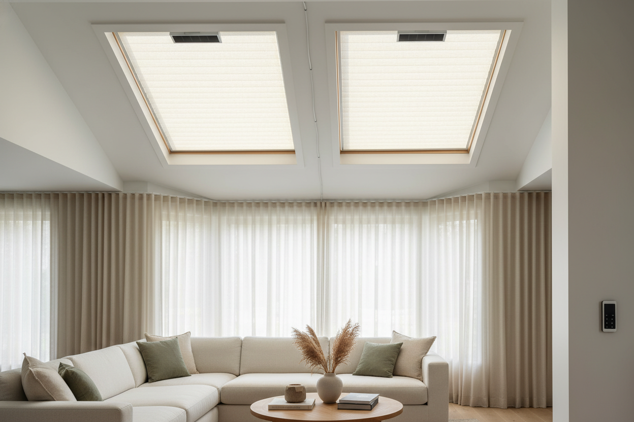 Hardwired vs Solar: Choosing the Best Shades for Skylights