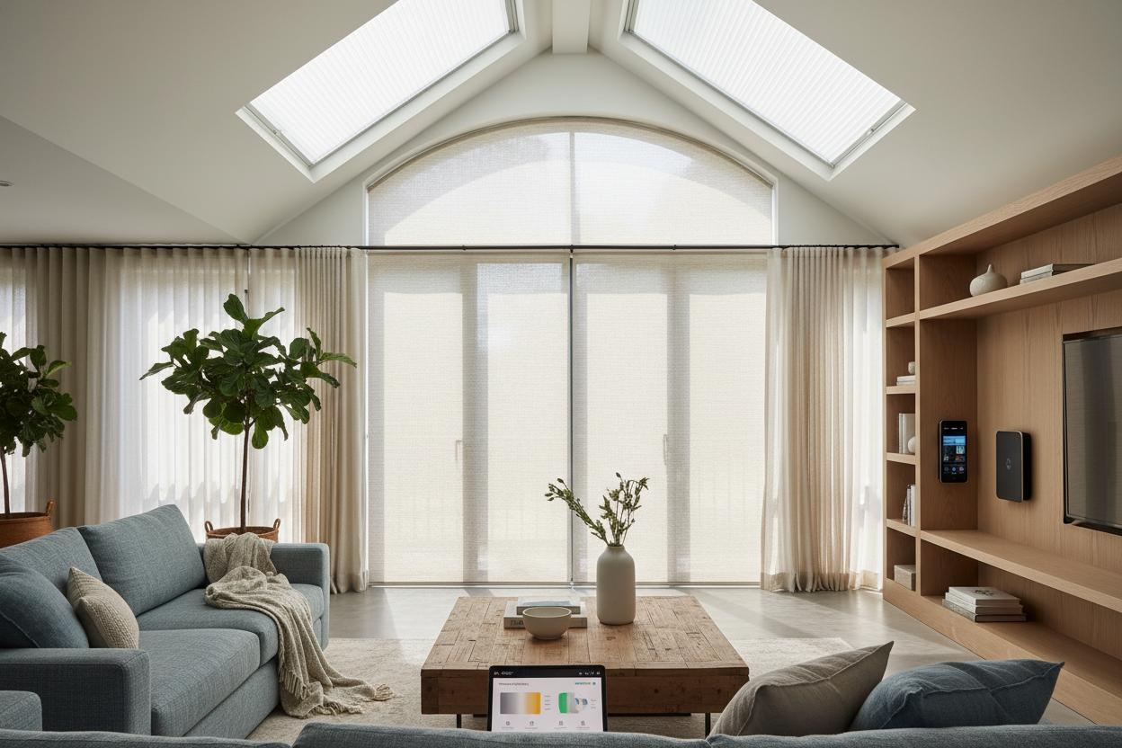 Taming the Skylight Sun: Effortless Smart Control for High Windows