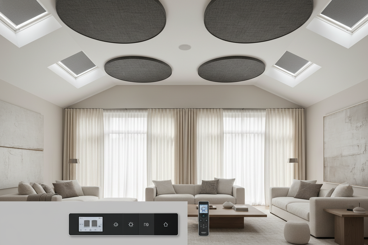 High Ceilings? Smart Control for Round Skylight Shades